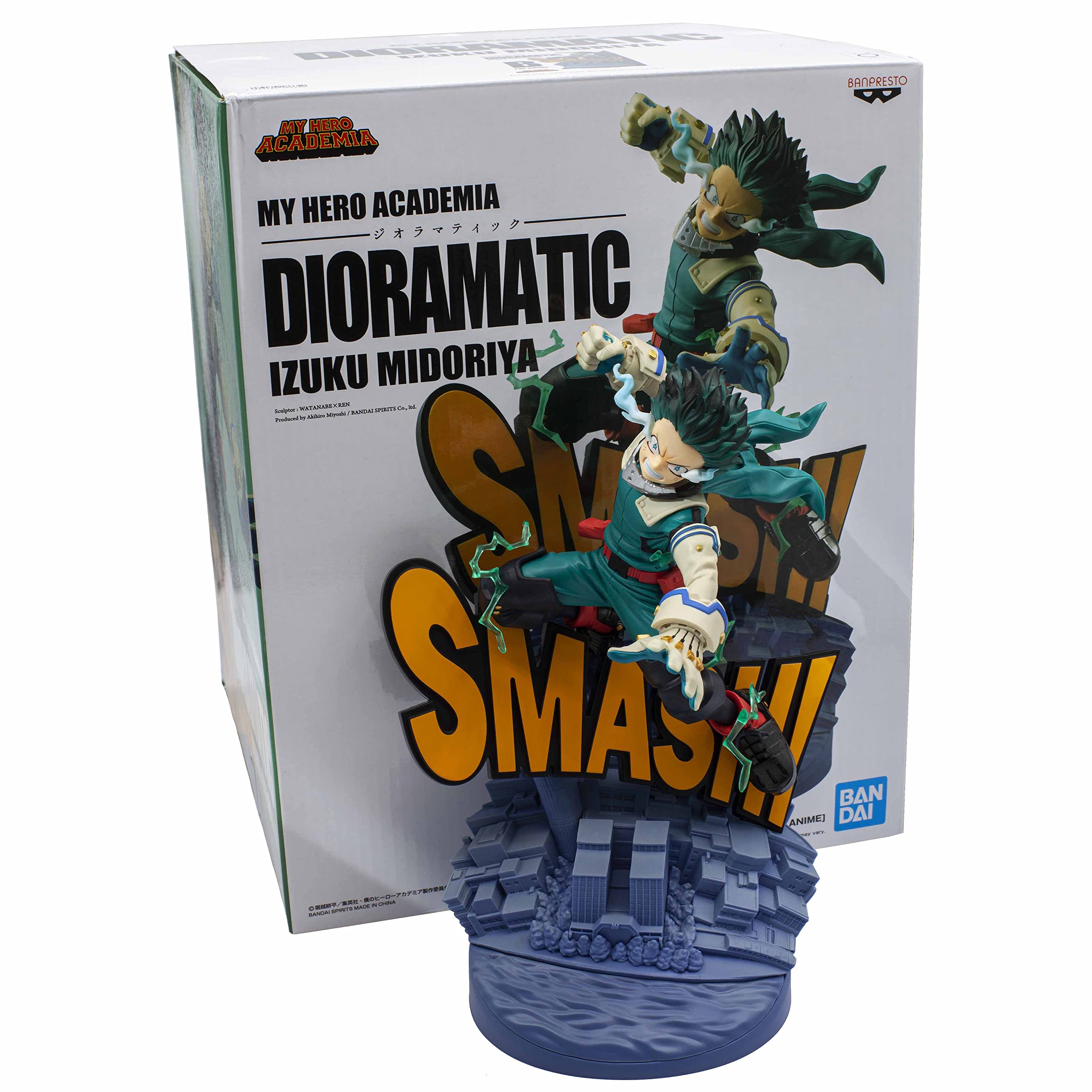 Banpresto - Figurine Izuku Midoriya (L'Anime) My Hero Academia - Dioramatic 20cm BP18665 Multicolore Banpresto - Figurine Izuku Midoriya (L'Anime) My Hero Academia - Dioramatic 20cm BP18665 Multicolore